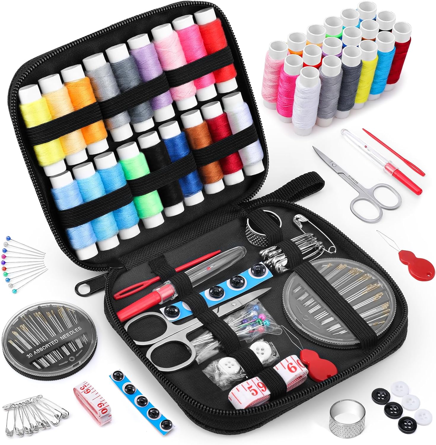 Sewing Kit For Adults And Kids, Portable Sewing Tool Box With
