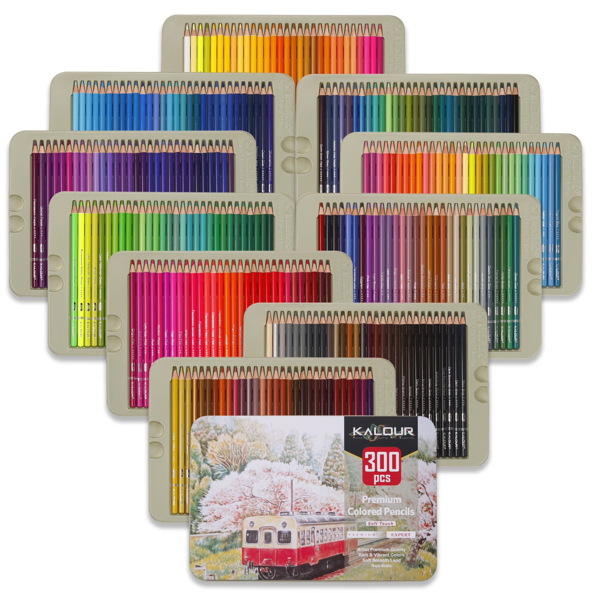 KALOUR Premium Colored Pencils,Set of 72 Colors