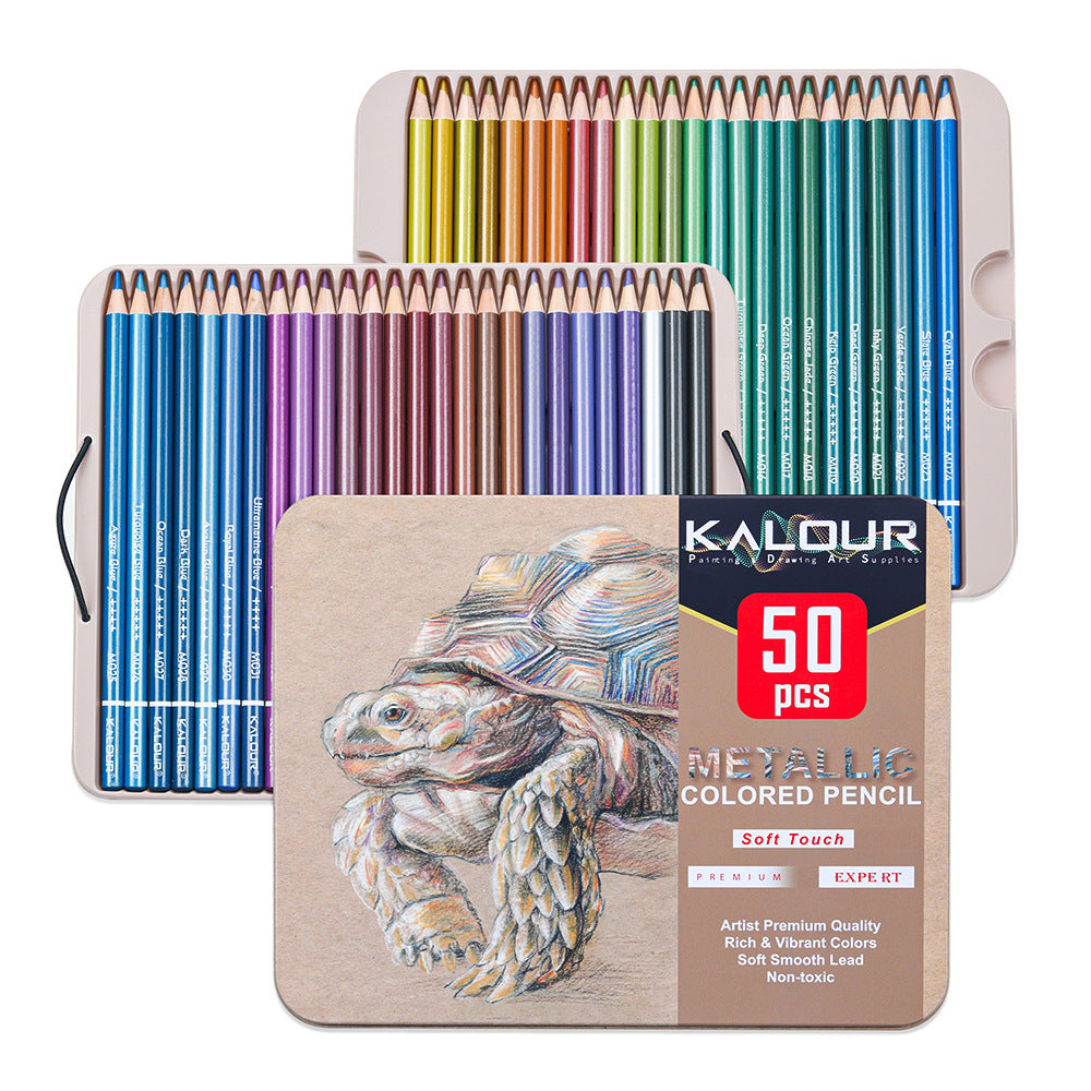 KALOUR Premium Colored Pencils,Set of 120 Colors,Artists Soft Core with Vibrant Color,Ideal for Drawing Sketching Shading,Coloring Pencils for