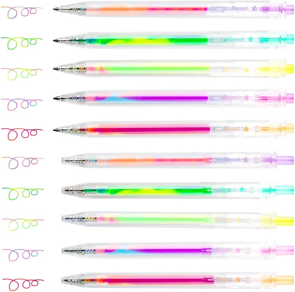 Kaco Retractable Gel Pens, 20 Assorted Colors