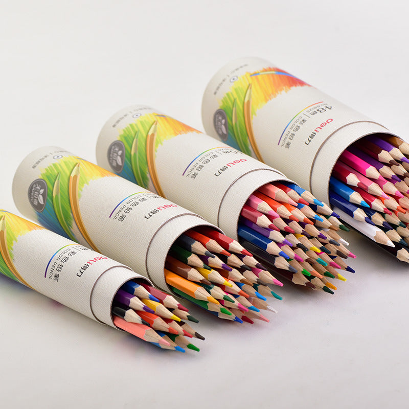 DELI 48 Color Drawing Pencils for Kids with Sharpener