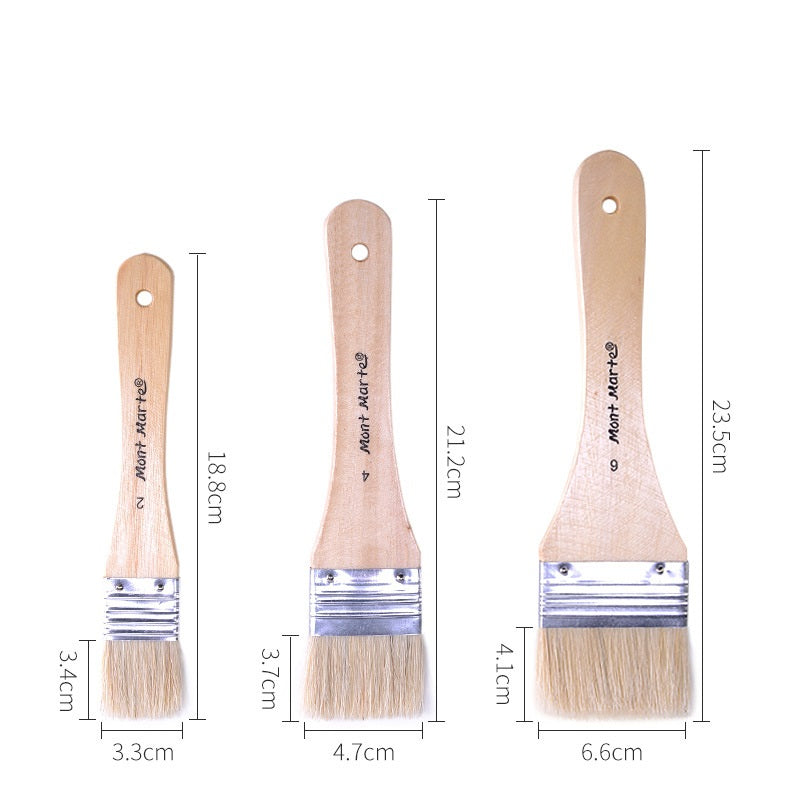 Mont Marte Gesso Brushes Sizes 2.4.6