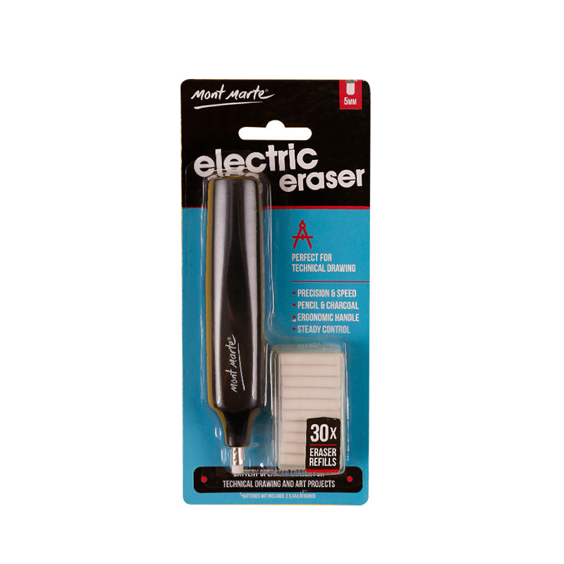 Mont Marte Electric Eraser with 30 Eraser Refills