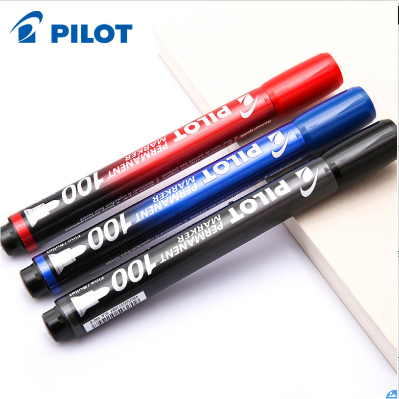 PILOT Permanent Marker 100 Bullet Tip Set 4 Pack