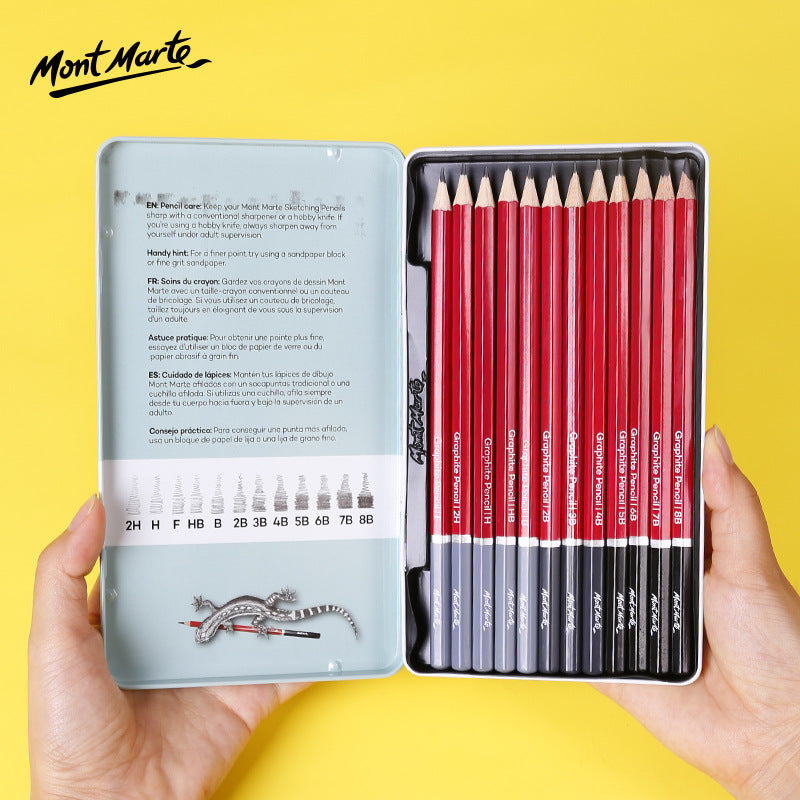 Mont Marte Graphite Pencil Set Signature 12Pc