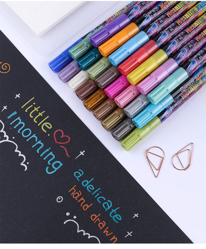 Guangna Shinning Metallic Marker Pens 18 Colors