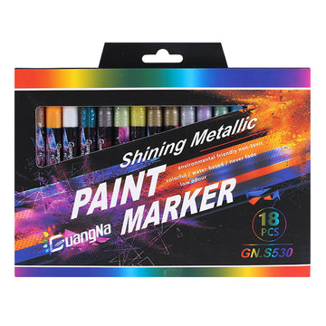 Guangna Shinning Metallic Marker Pens 18 Colors