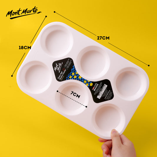 Mont Marte Deep Well Plastic Paint Palette 6 Holes