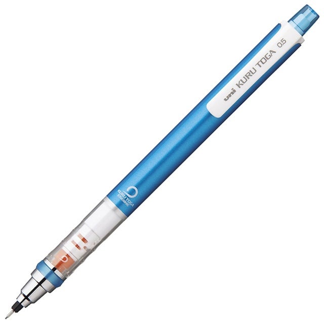 Uni M5-452 Kuru Toga Mechanical Pencil,Pipe Slide 0.5 mm Blue