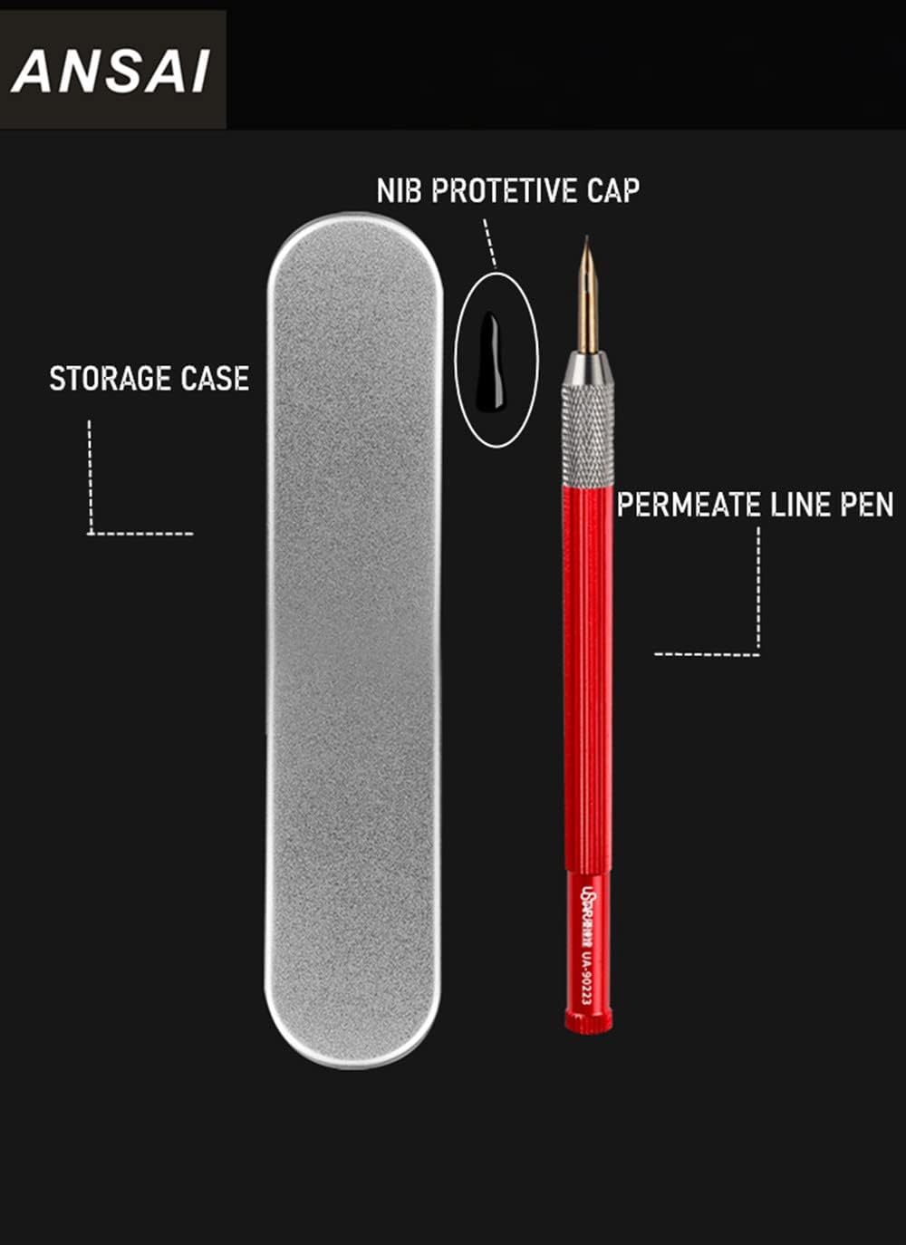 Hobby Model Tool Permeate Pen Seepage Line Pen No need Wipe