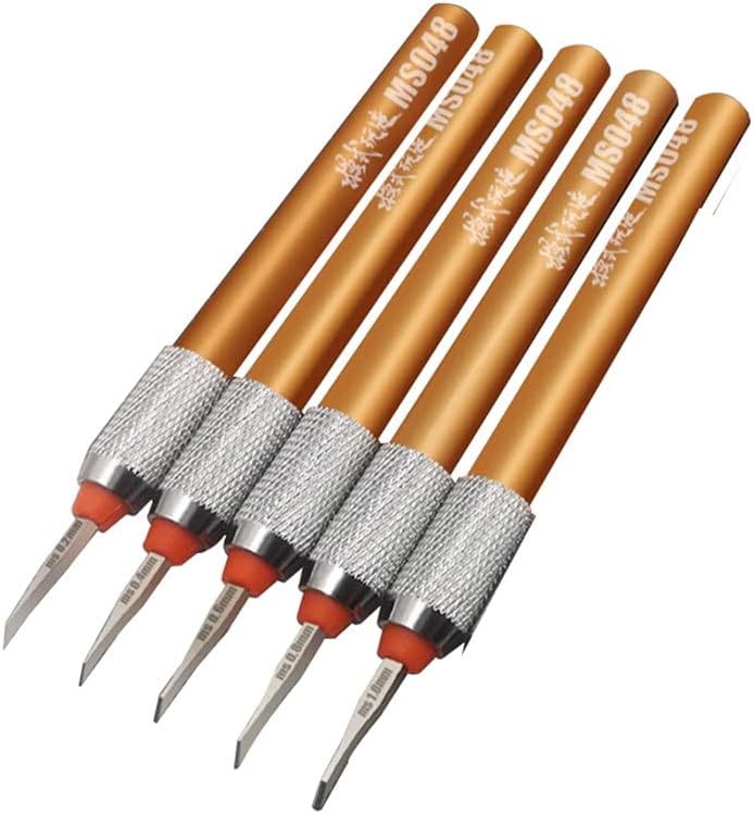 5 Size Scale Model Panel Line Carved Scribe Cutting Tool Chisel