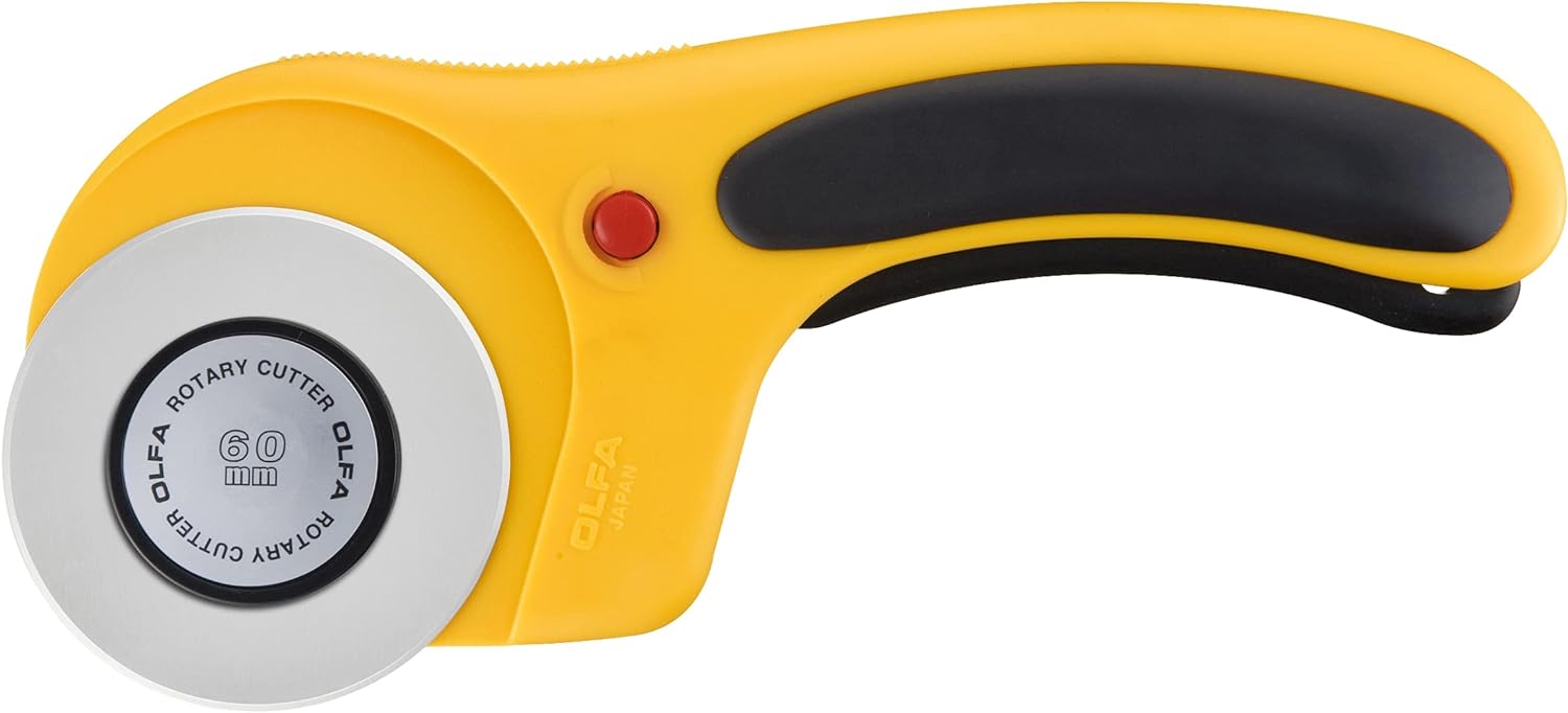 OLFA 60mm Ergonomic Quilting Rotary Cutter (RTY-3/DX)