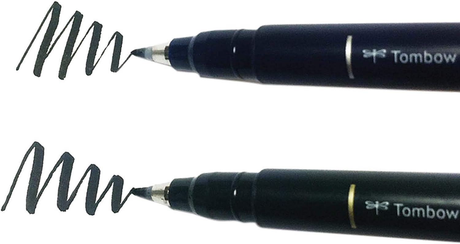 Tombow Fudenosuke Brush Pen Soft and Hard Tip 2 Pack