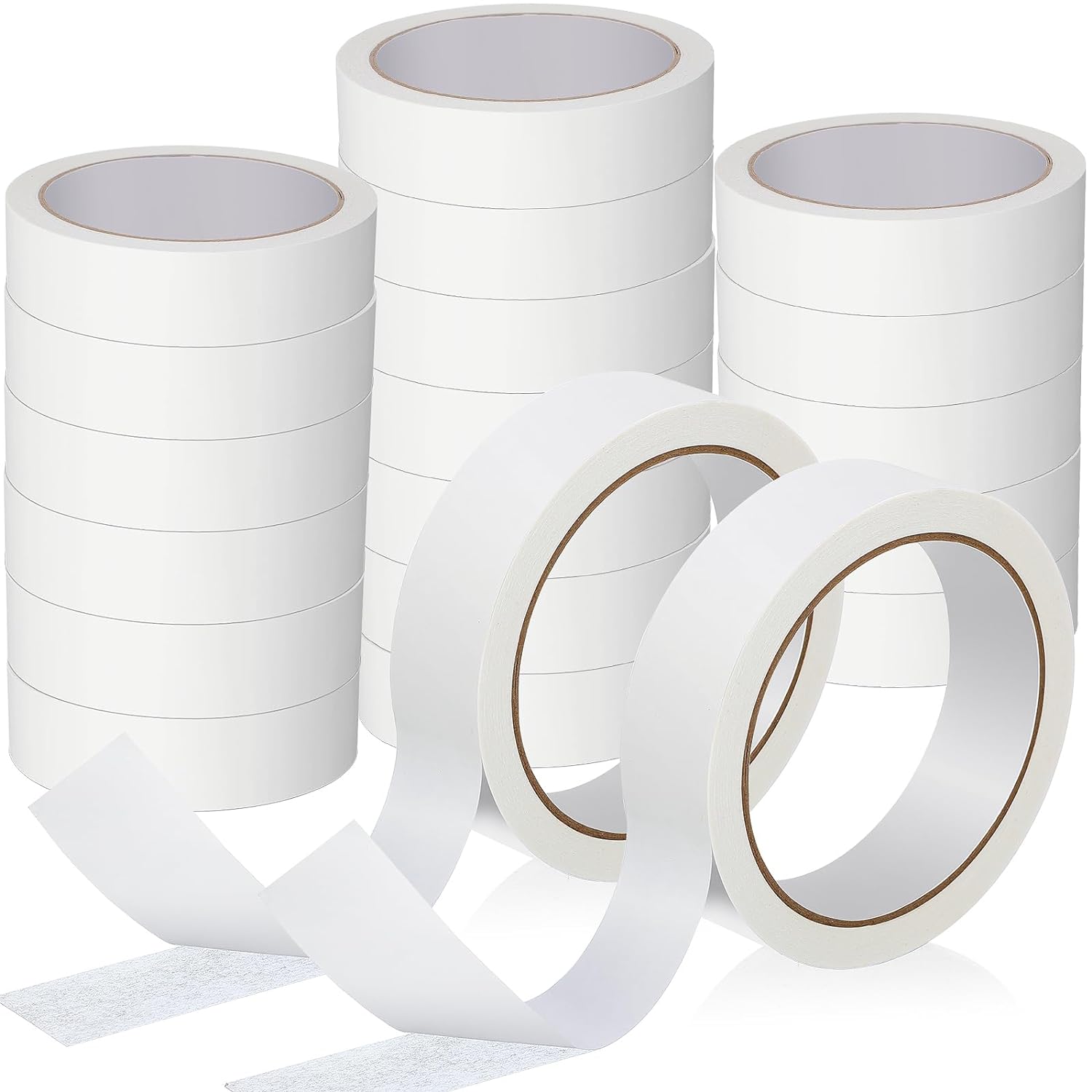 20 Rolls Double Sided Adhesive Tape for Craft Scrapbook (1in x 50Ft)