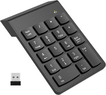 Wireless Numeric Keypad Number Pad USB for Laptop