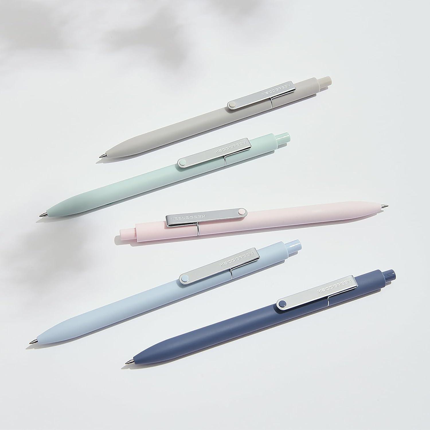 Kaco MIDOT 5PCS Retractable Gel Pens 0.5mm Fine Point