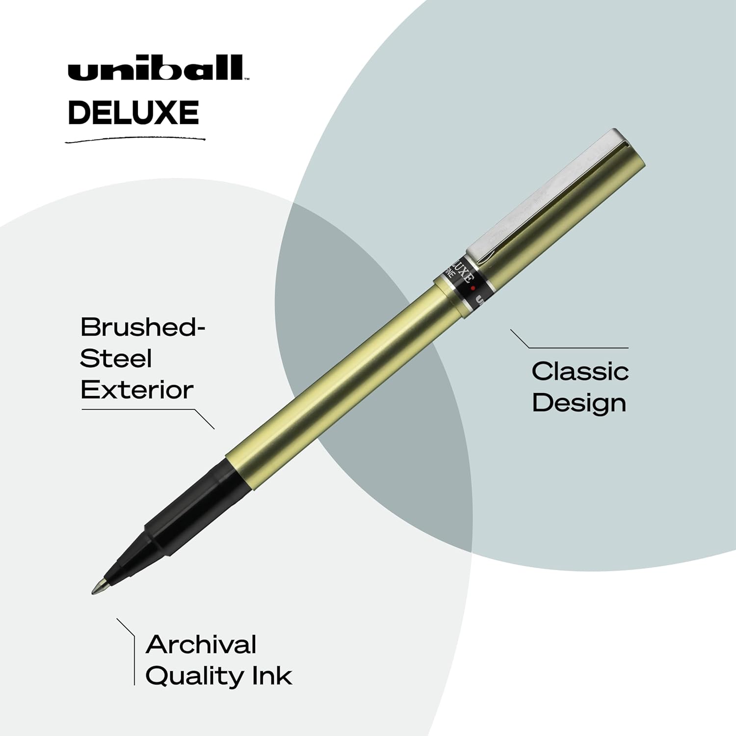 Uniball Deluxe Rollerball Pen,0.7MM Fine Point,3 Pack