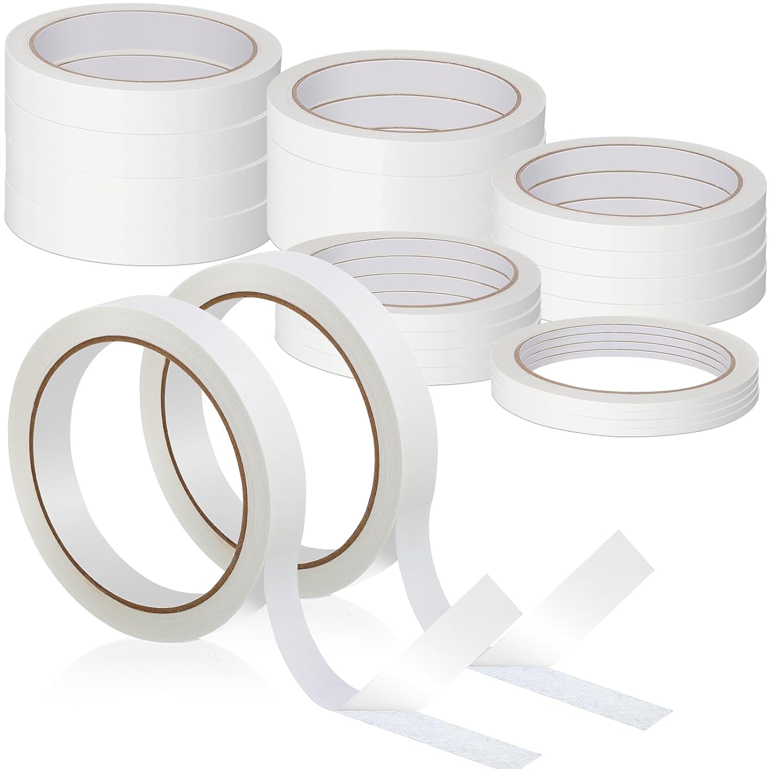 20 Rolls Double Sided Adhesive Tape for Craft Scrapbook (50Ft)