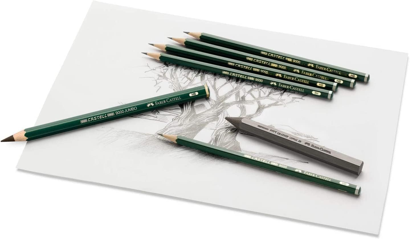 Faber-Castell Box of 12 Castell 9000 HB Graphite Pencils