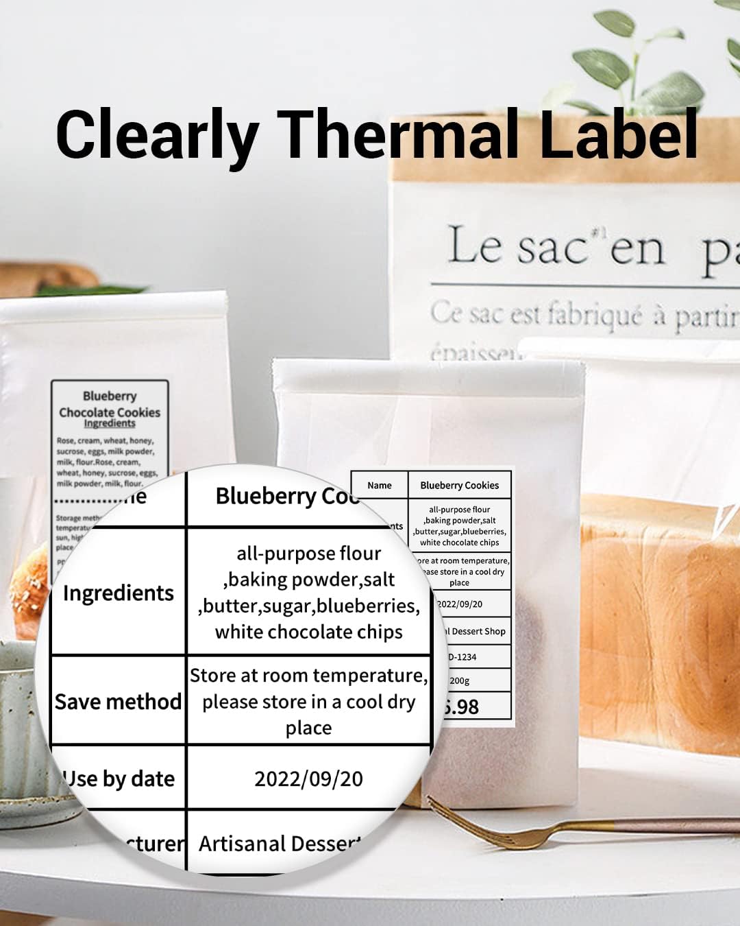 Phomemo Thermal Sticker Labels,60x80mm,for M221/M220/M200