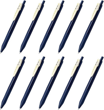 Zebra Sarasa Clip Gel Ballpoint Pen,0.5,Dark Blue,10 Pieces