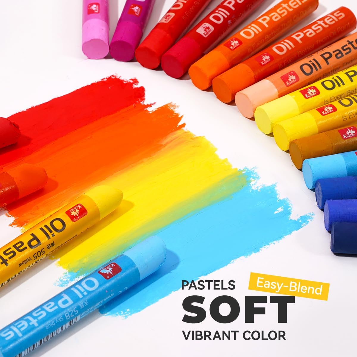 26/52 Oil Pastels for Artist - Soft Oil Crayons Art Set for Kids