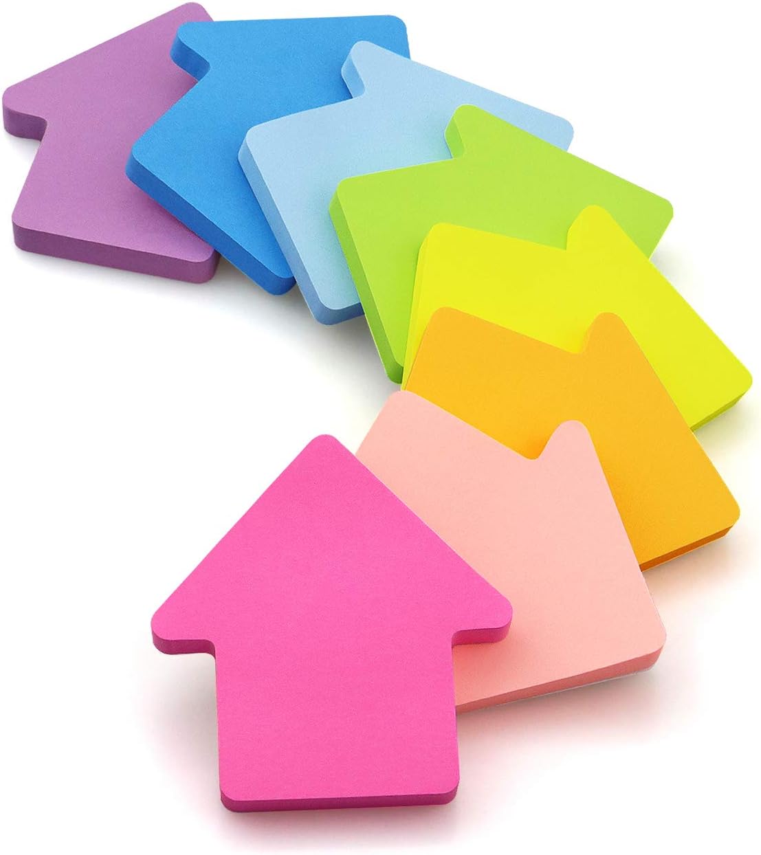 Arrow Shape Sticky Notes 8 Color 75 Sheets/Pad