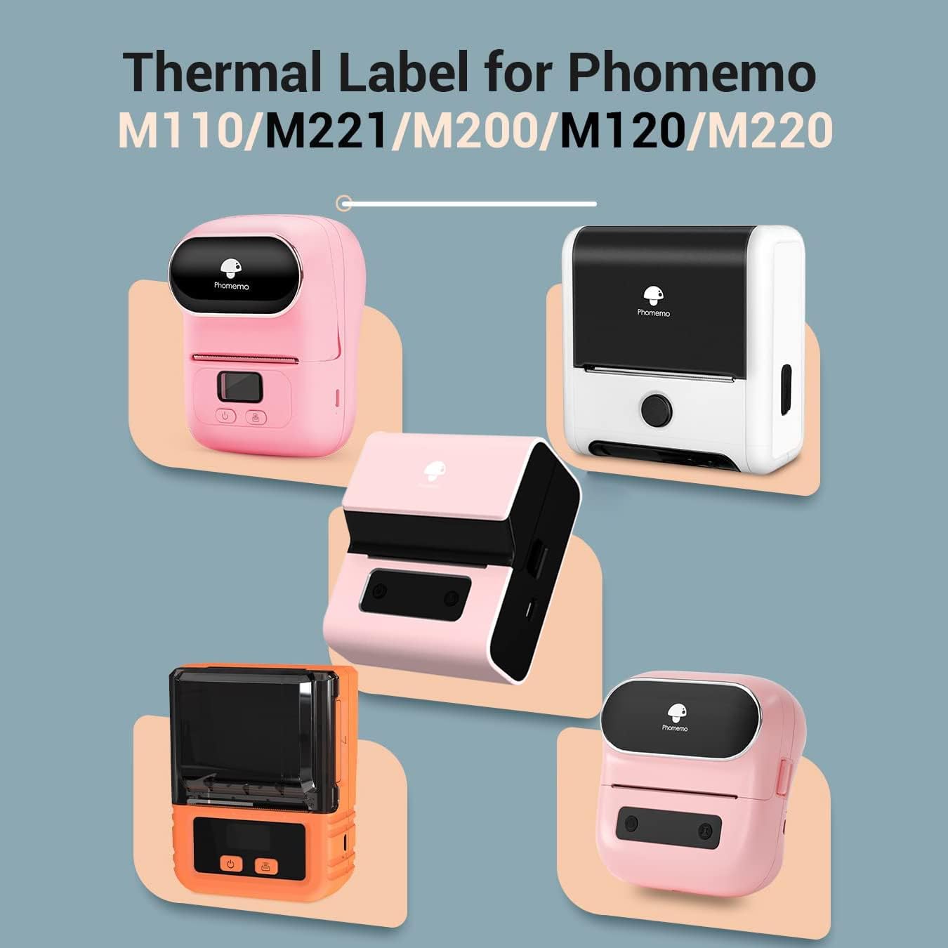 Phomemo Thermal Labels for M110/M221/M220/M120/M200,40x30mm