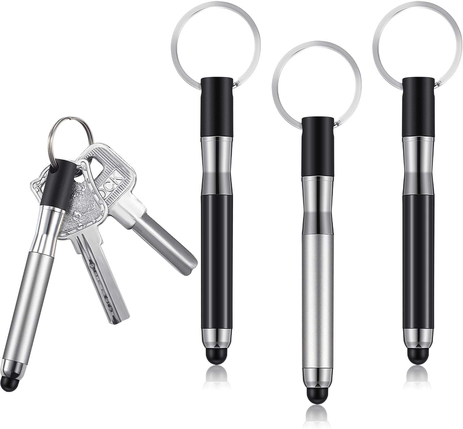 4Pcs Mini Stylus Pen with Keyring Loop