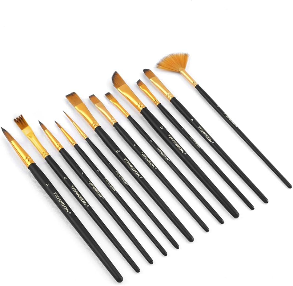 Transon Art Painting Brush Assorted Set of 12