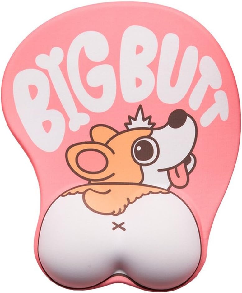 Cute Corgi Dog Butt Anime Mouse Pad with Wrist Support