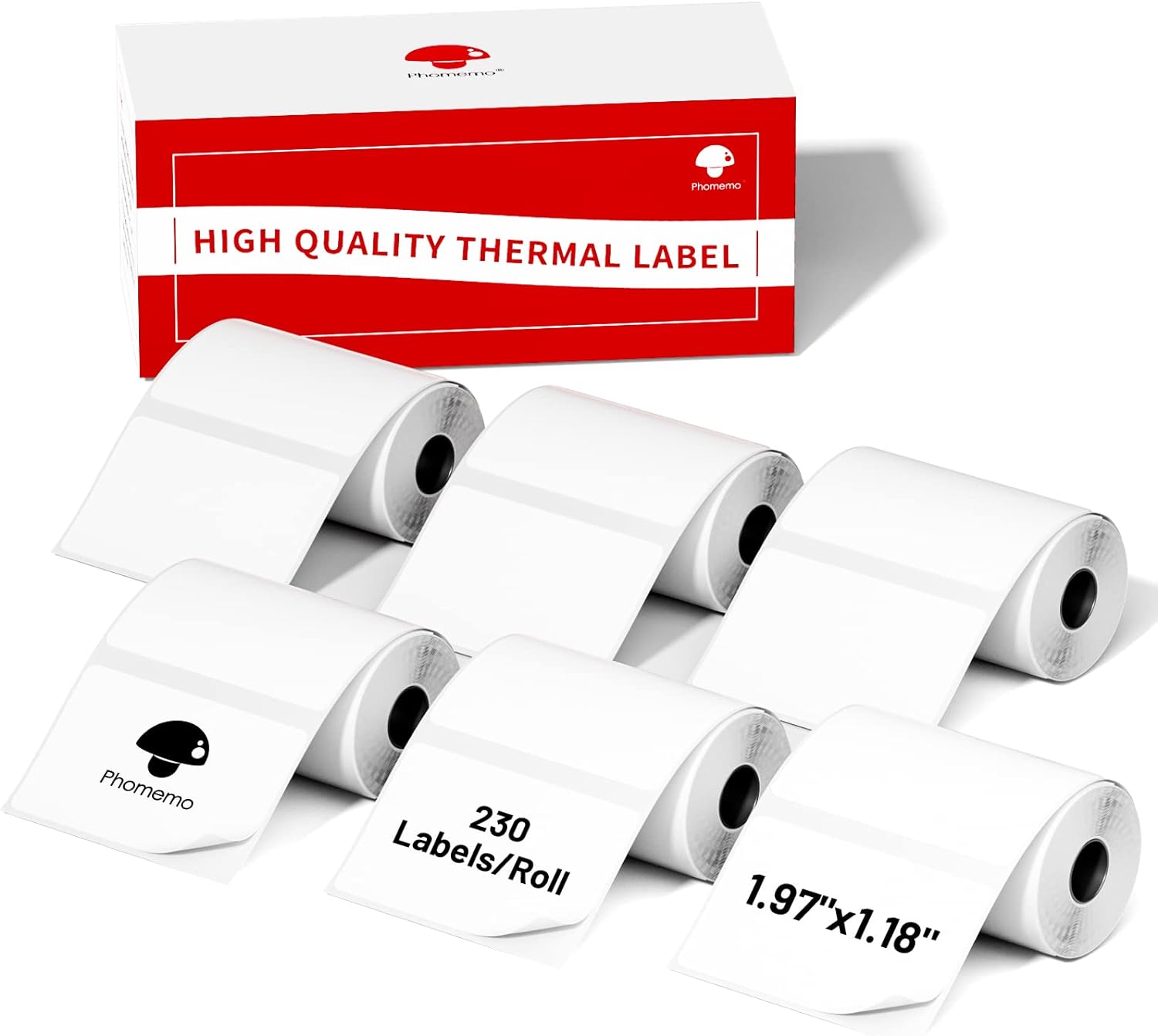 Phomemo M110/M120/M200/M220 Thermal Paper 50x30mm Labels White