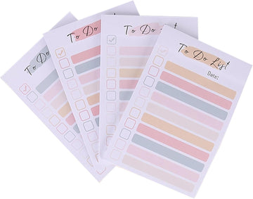 To Do List Memo Sticky Notes 4 Color 50 Sheets/Pad