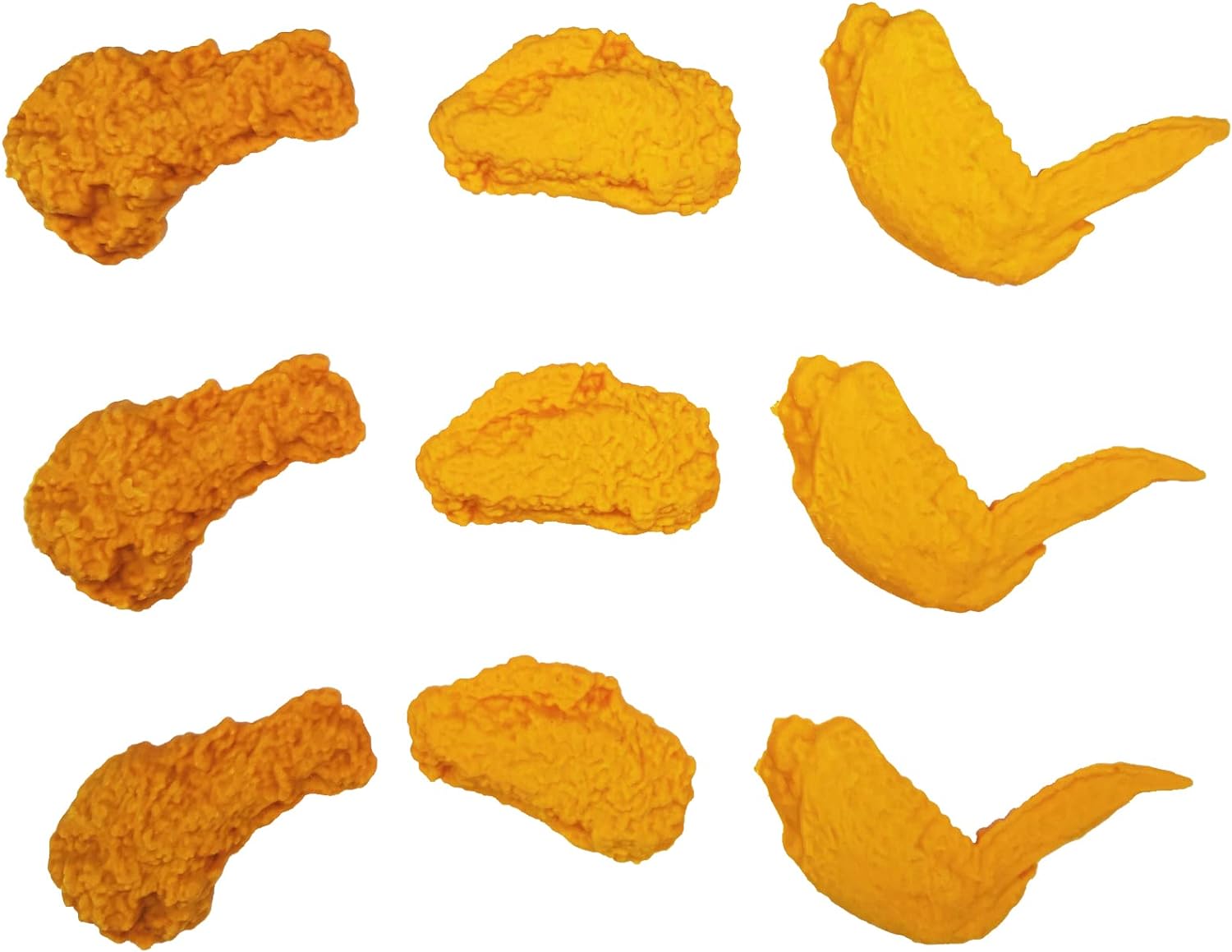 Food Fried Chicken Pencil Erasers 27 Pack