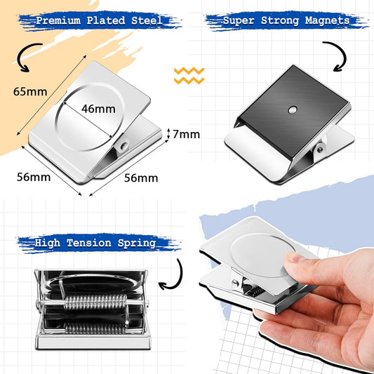 Large Magnetic Clips Heavy Duty 4 Pack