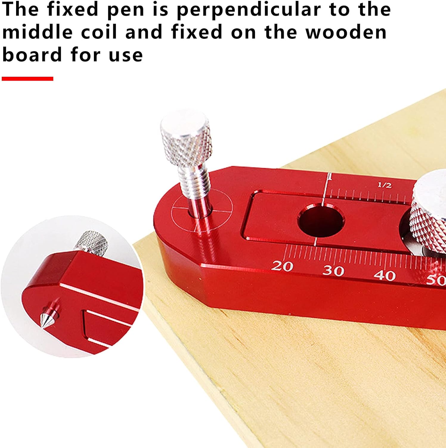 Aluminum Woodworking Compass Scriber Circle Ruler 340MM