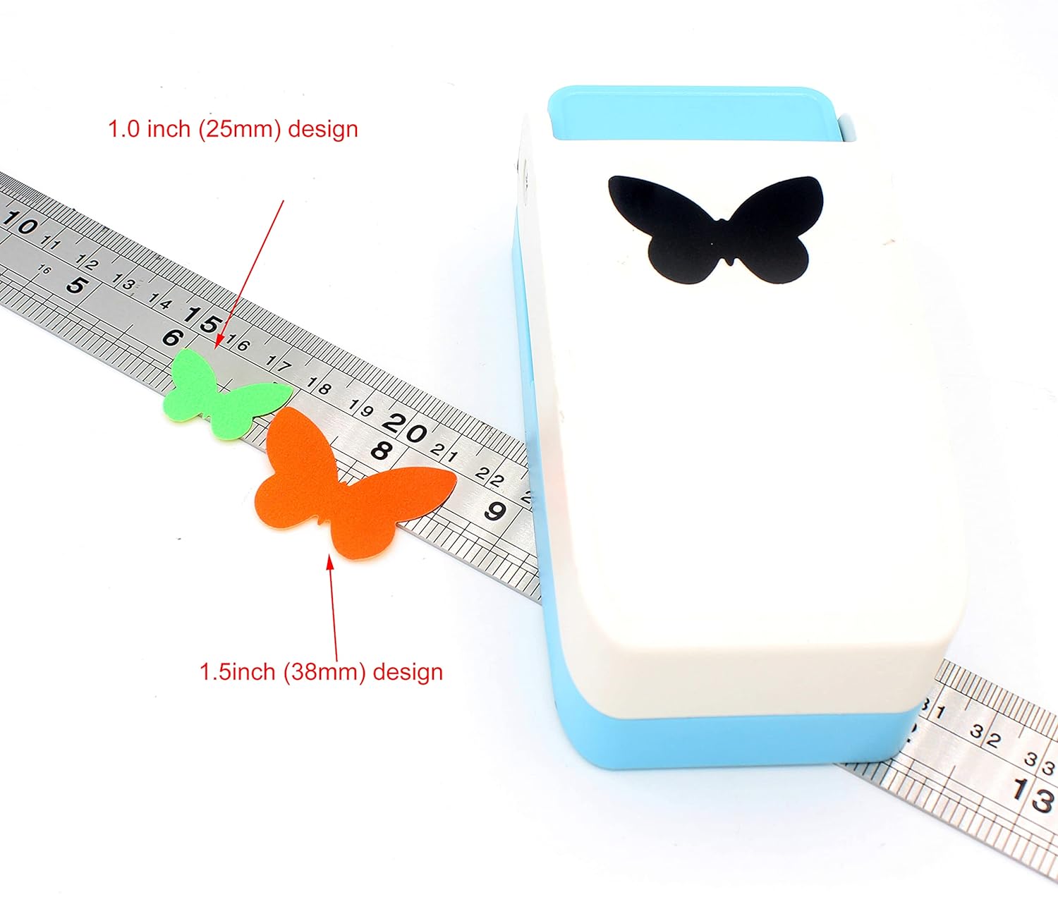 38mm Craft Scrapbooking Embossing Paper Pucher Butterfly 1.5inch