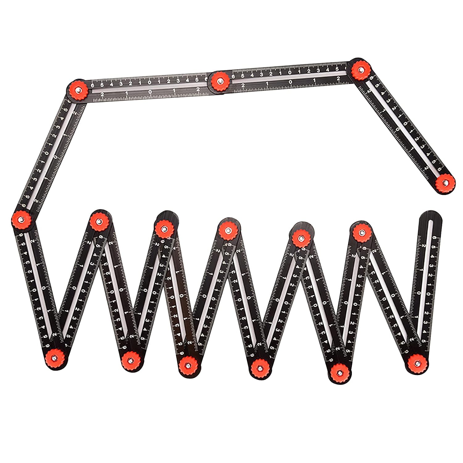 16-Sided Angle Construction Ruler with Hole Punch Locator