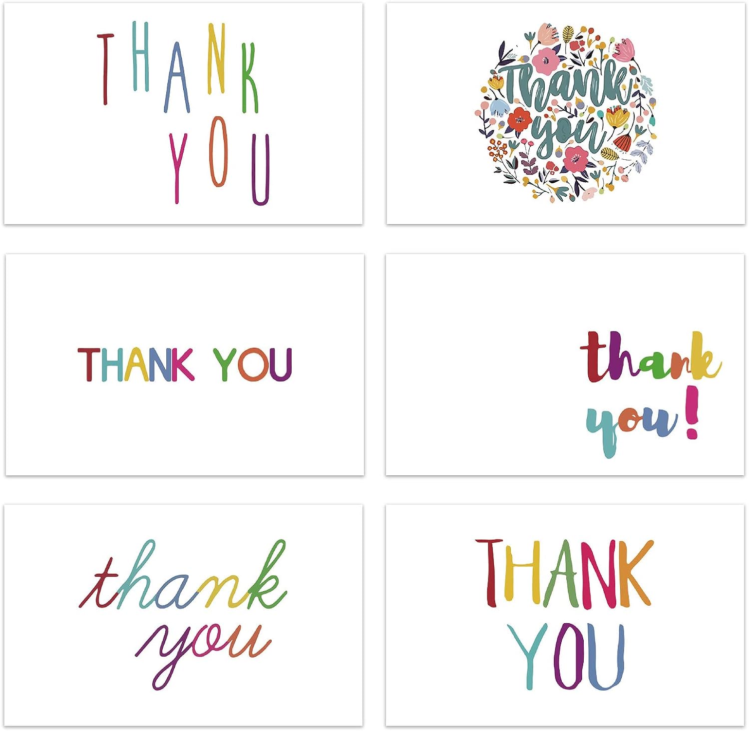 300PCS Thank You Business Cards White