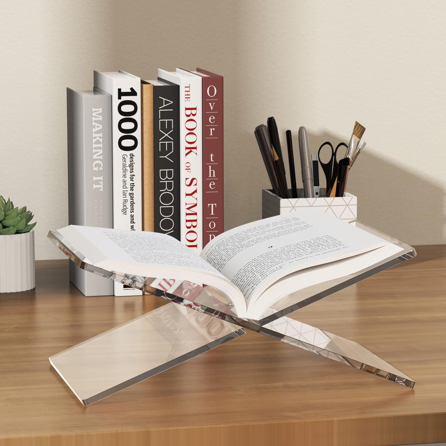 Acrylic Book Stand Kitchen Cookbook Stands