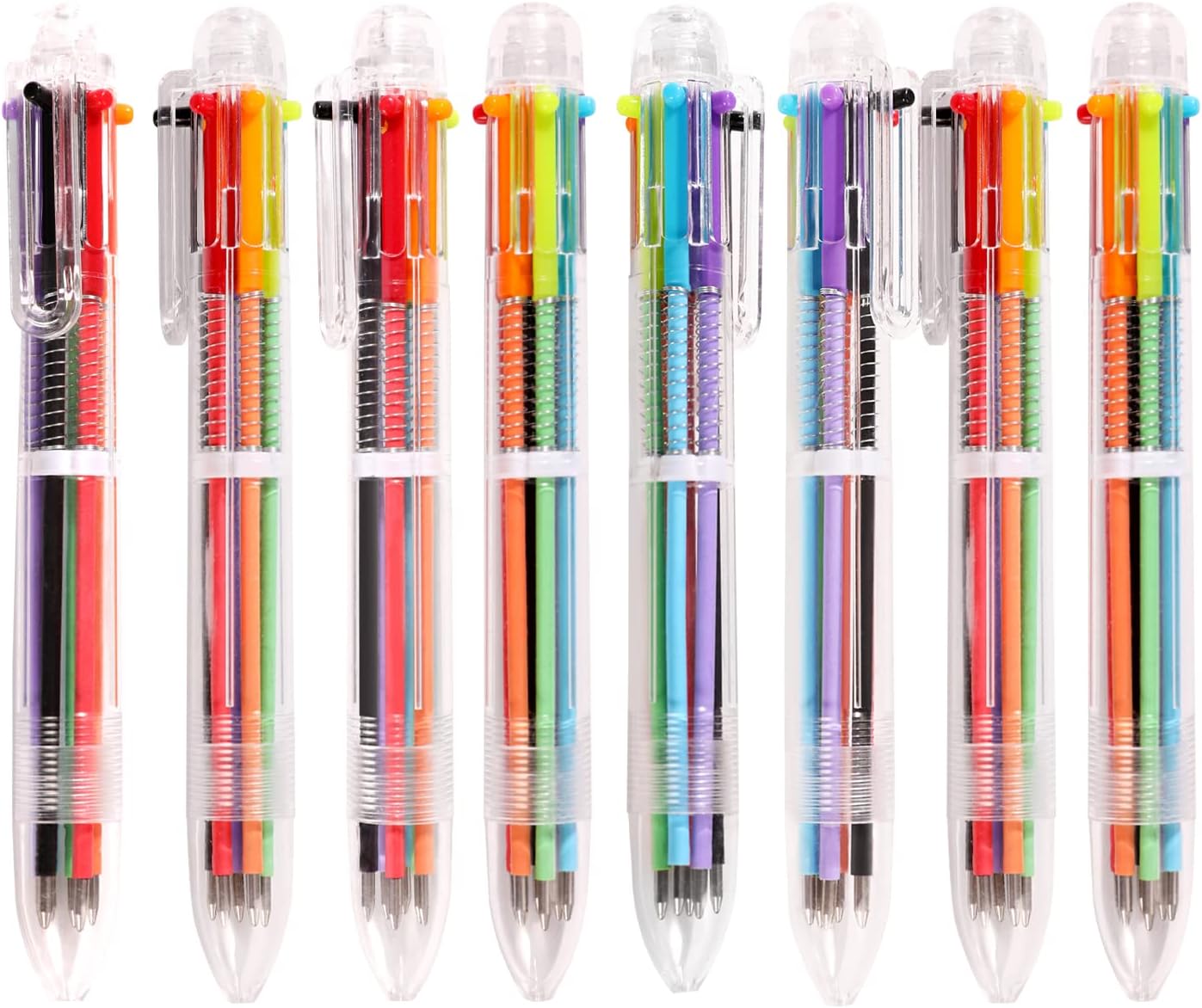 12 Pack 0.5mm 6-in-1 Multicolor Ballpoint Pen