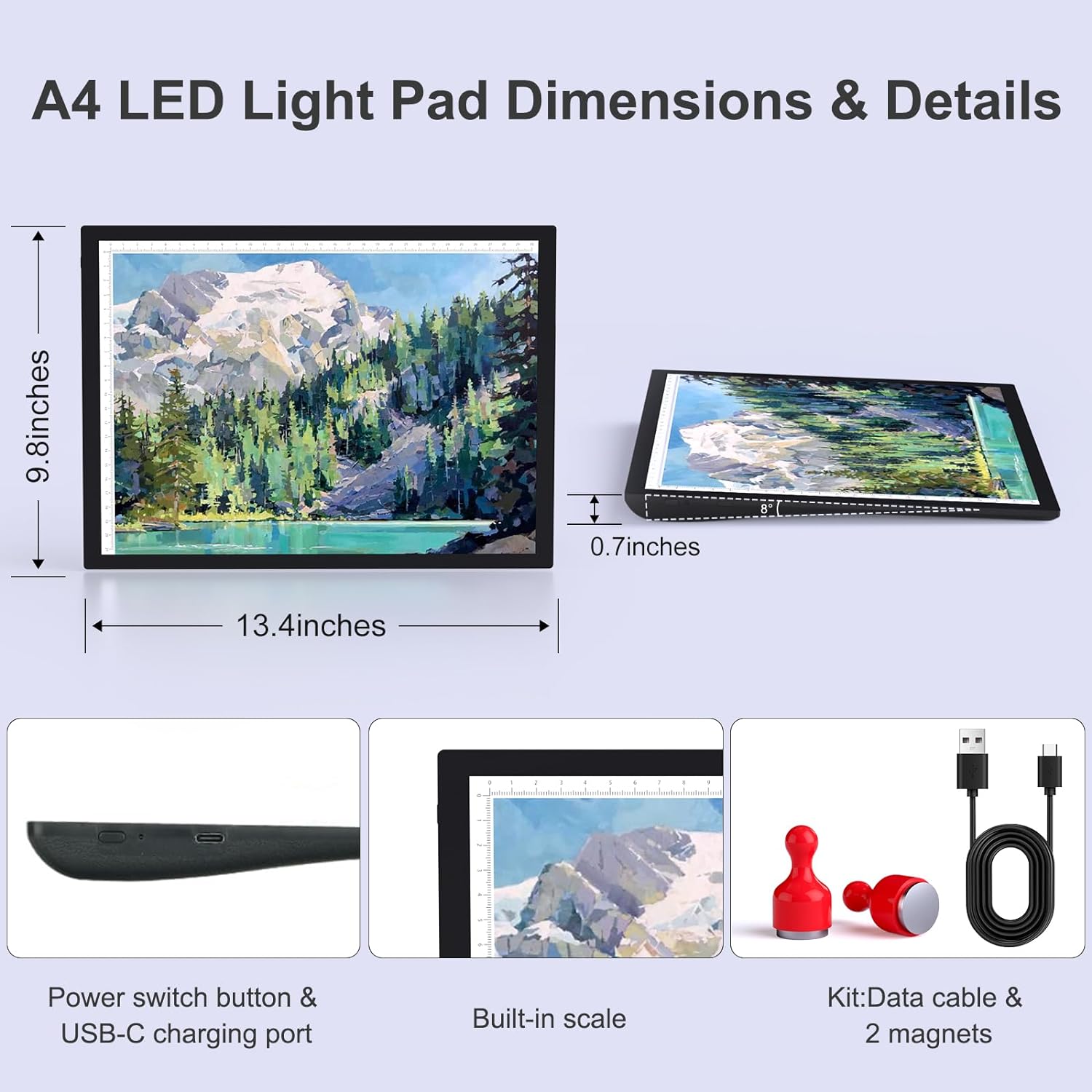 Rechargeable Light Box A4 Drawing Pad for Kids