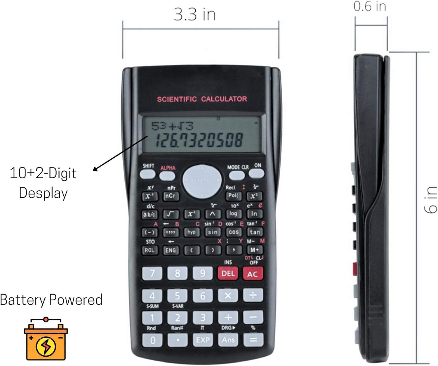 DELI D82TM Scientific Calculator