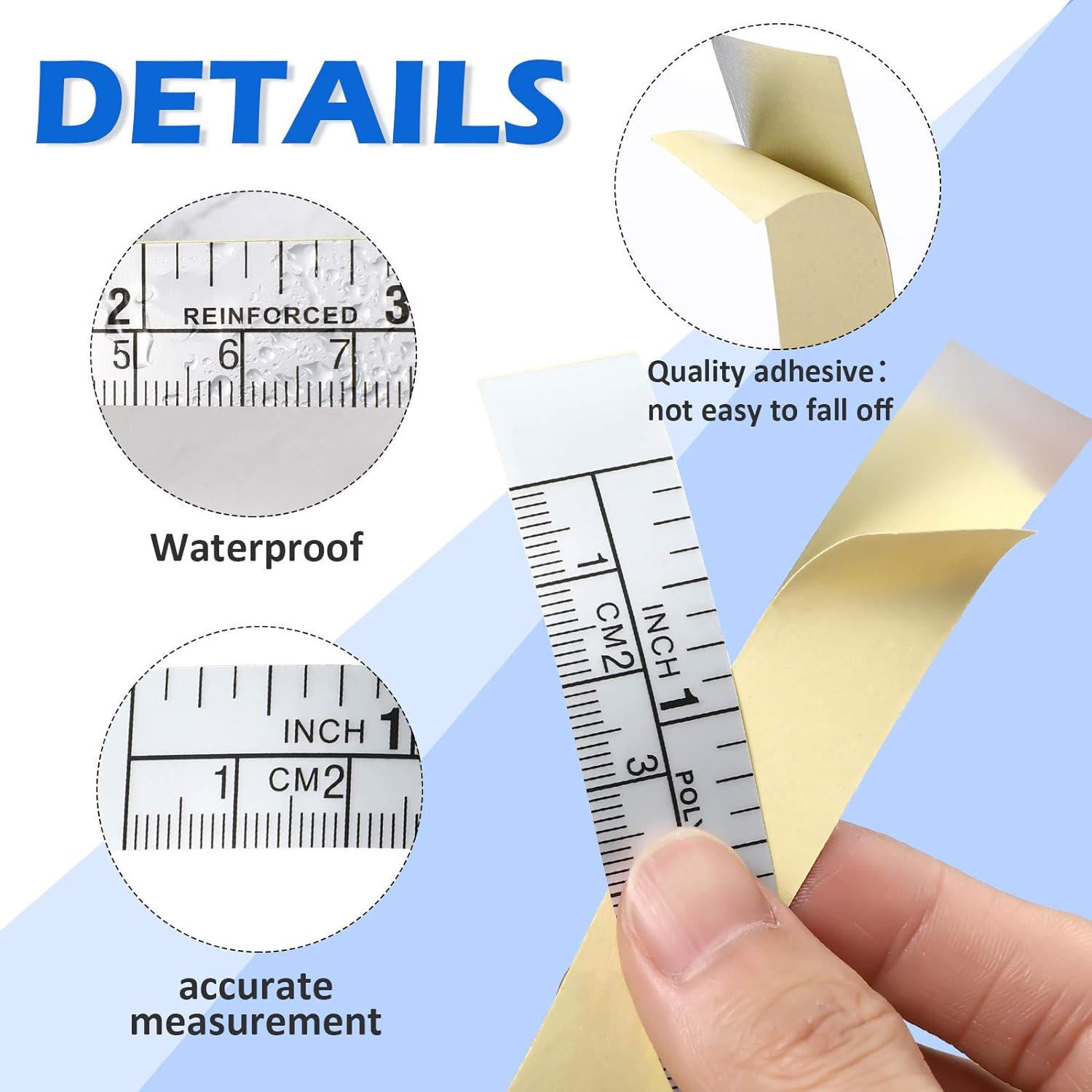 12/24/40 Inch Tape Measure for Work Woodworking,Saw,Drafting Table 3 Pack