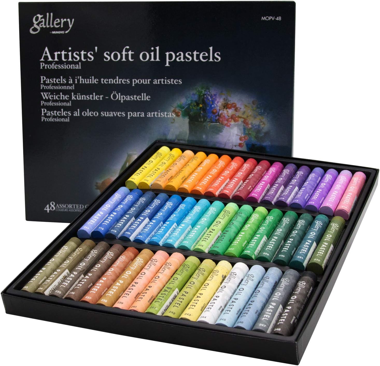 MUNGYO Gallery Soft Oil Pastels Set of 48 - Assorted Colors