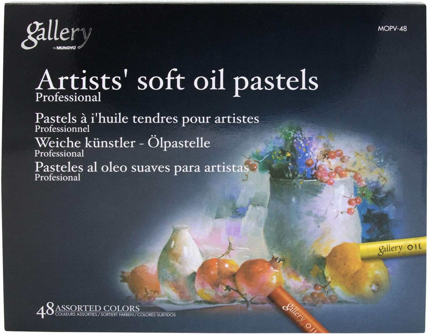 MUNGYO Gallery Soft Oil Pastels Set of 48 - Assorted Colors