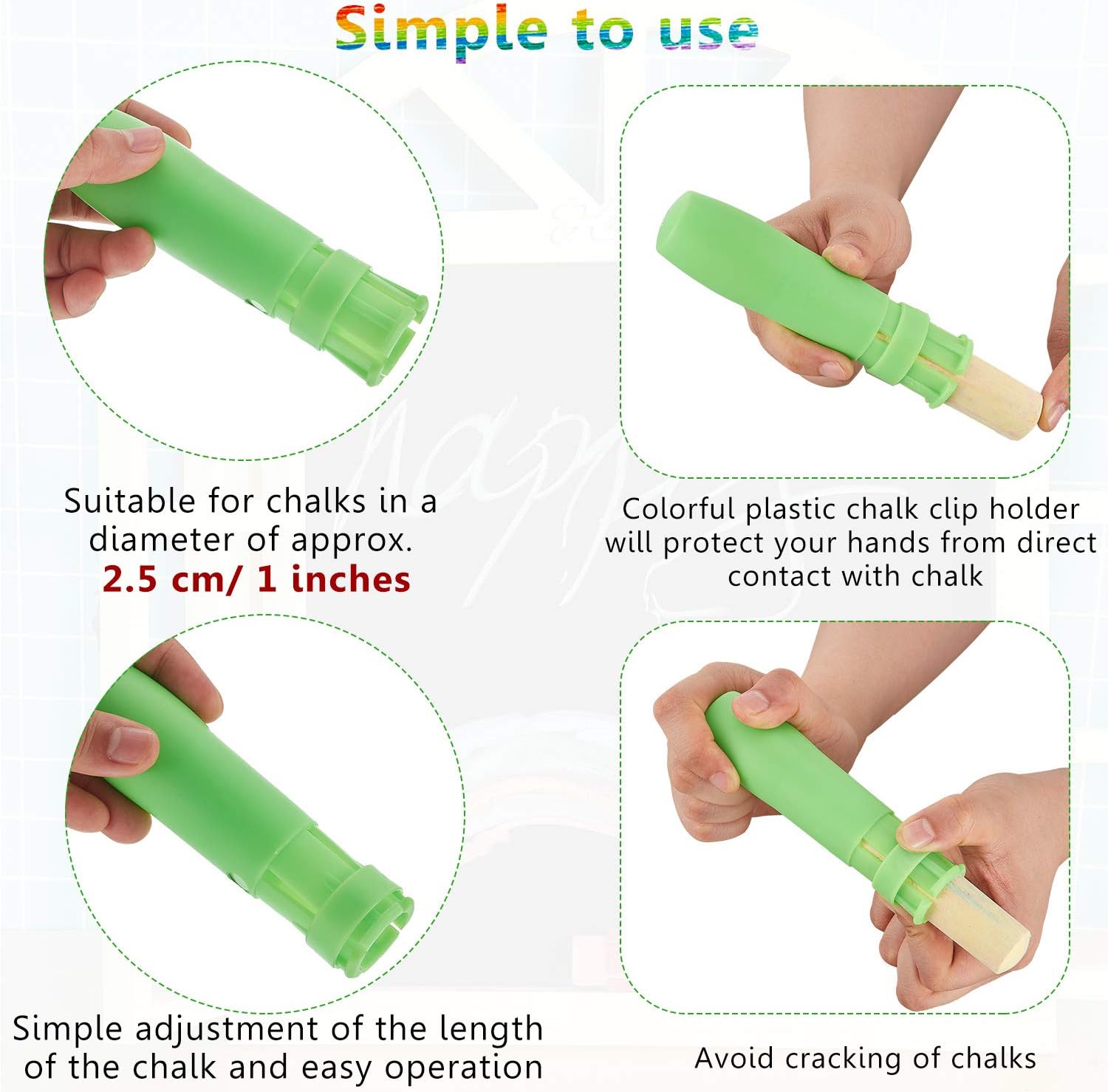 5pcs Chalk Clip Holder