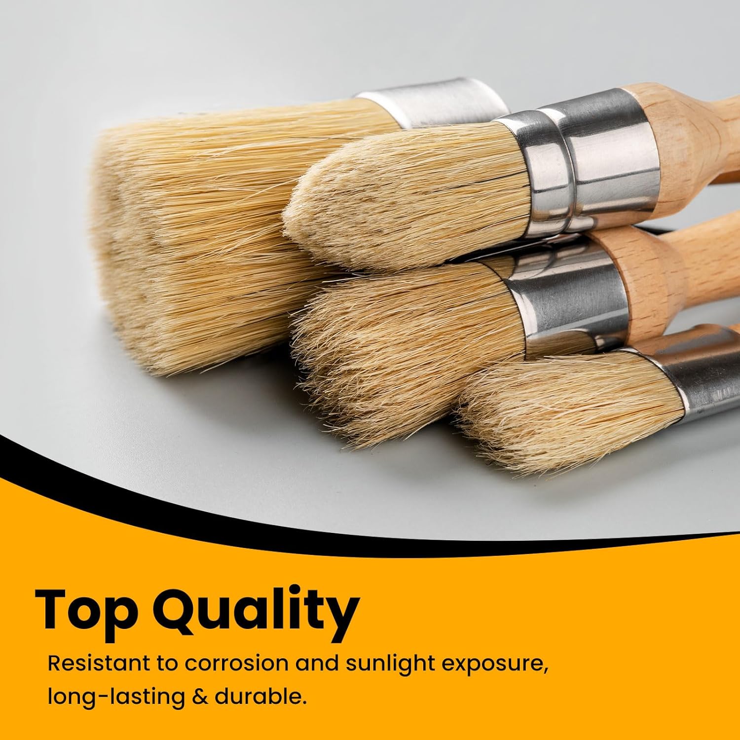 4pcs Chalk and Wax Paint Brush Furniture Set