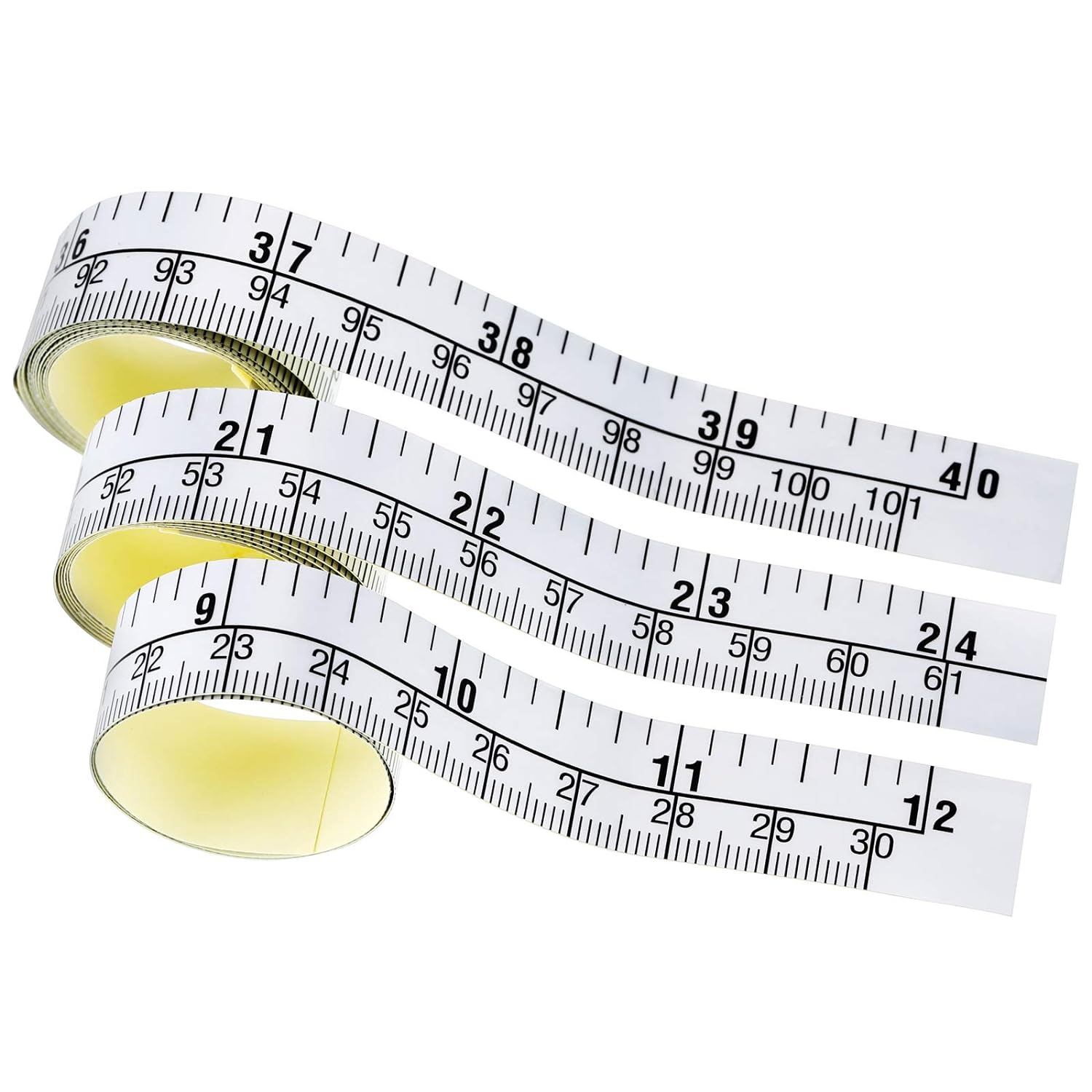 12/24/40 Inch Tape Measure for Work Woodworking,Saw,Drafting Table 3 Pack