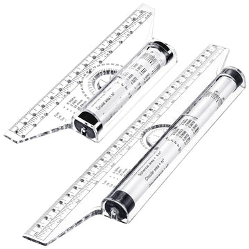 Multifunctional Rolling Ruler Drawing Parallel Roller Ruler 6/12 Inch